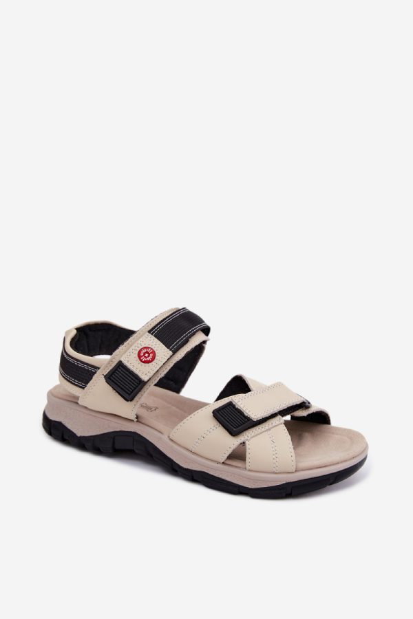 beige Platform sandals model 229704 Step in style