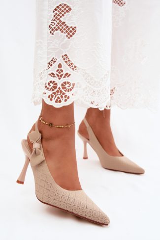 beige Heel sandals model 229706 Step in style