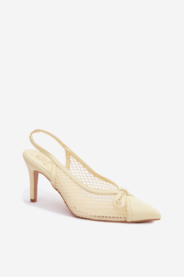 yellow Heel sandals model 229708 Step in style