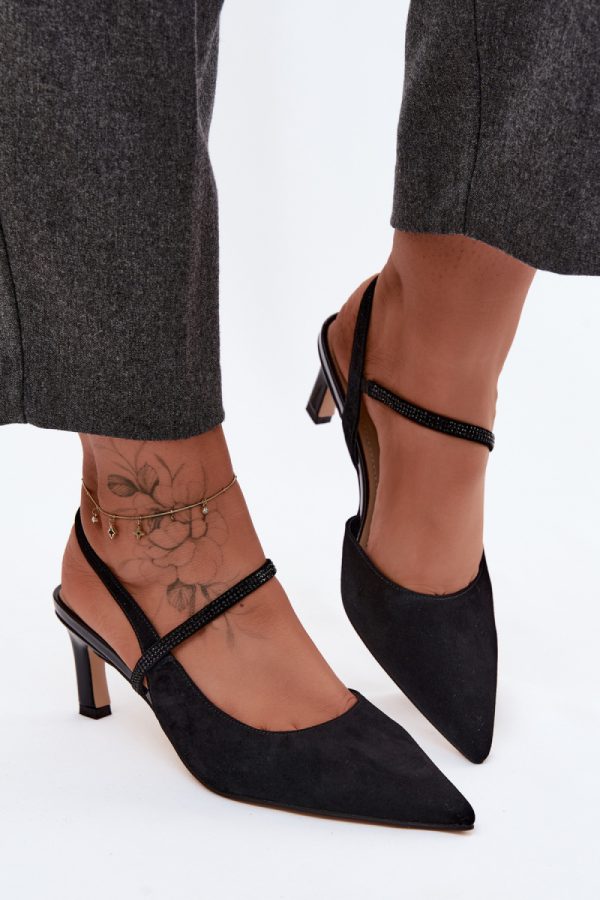 black Heel sandals model 229713 Step in style