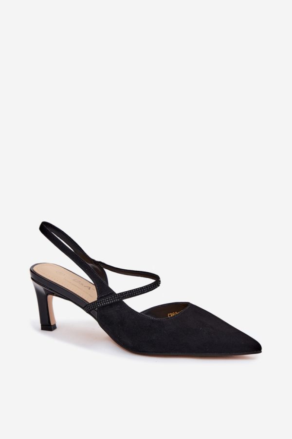 black Heel sandals model 229713 Step in style