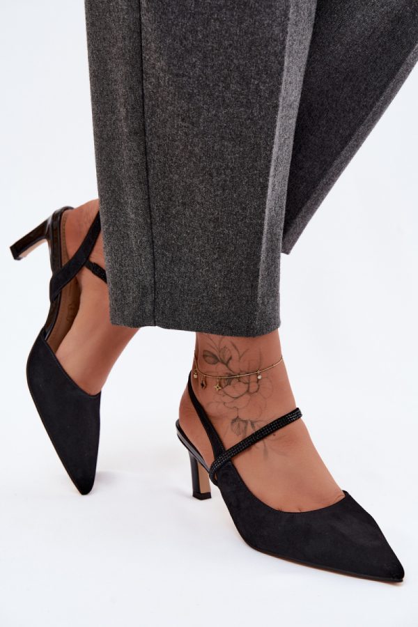 black Heel sandals model 229713 Step in style