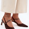 1131084 brown Heel sandals model 229714 Step in style
