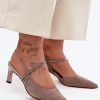 1131087 beige Heel sandals model 229715 Step in style