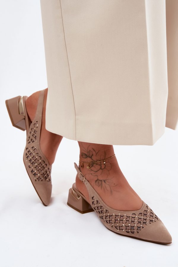 beige Heel sandals model 229717 Step in style