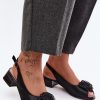 black Heel sandals model 229718 Step in style