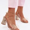 1131102 yellow Heel sandals model 229720 Step in style