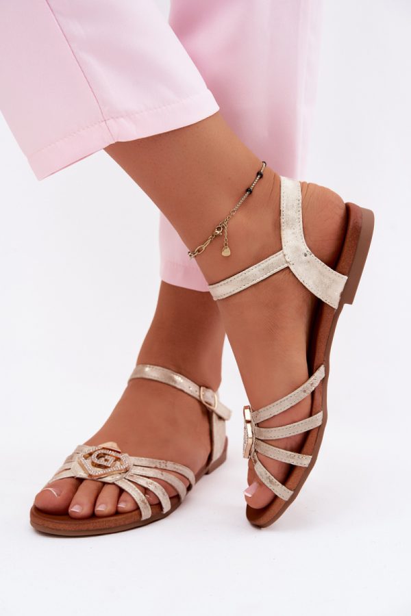 yellow Sandals model 229723 Step in style