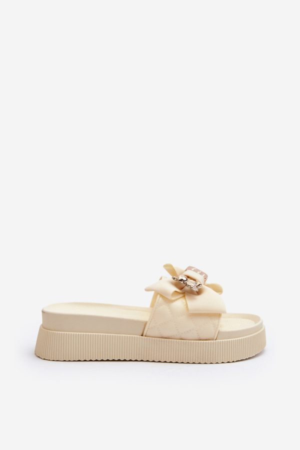 beige Platform sandals model 229724 Step in style