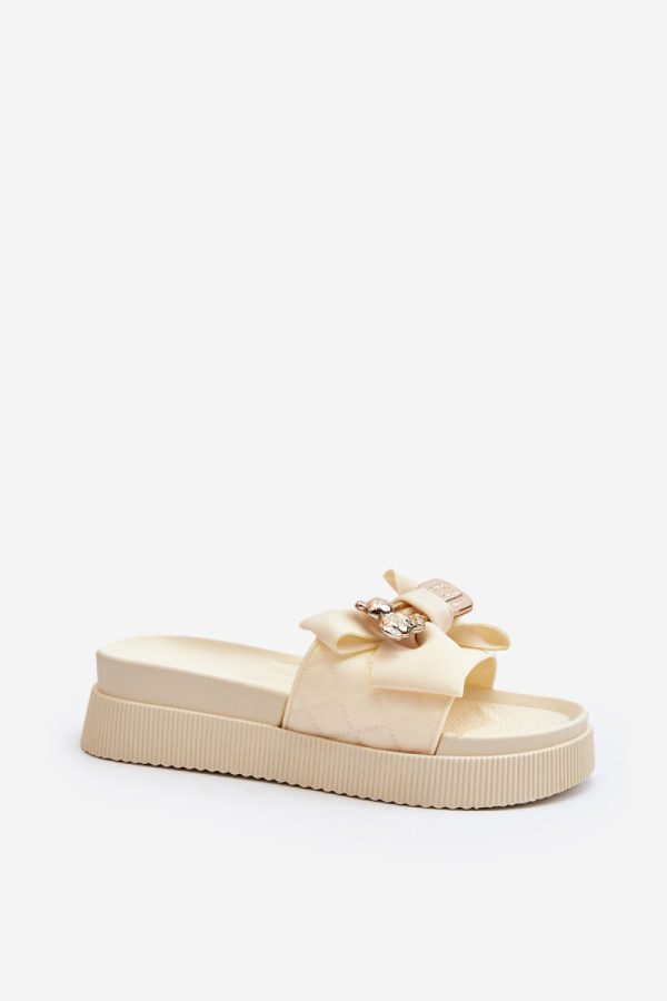 beige Platform sandals model 229724 Step in style