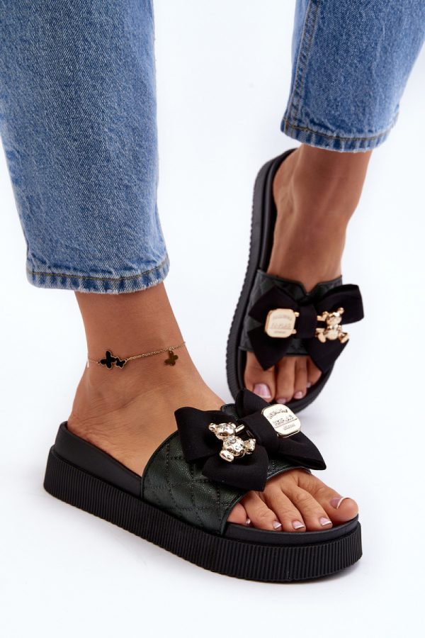 black Platform sandals model 229725 Step in style