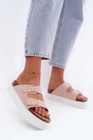 pink Platform sandals model 229728 Step in style