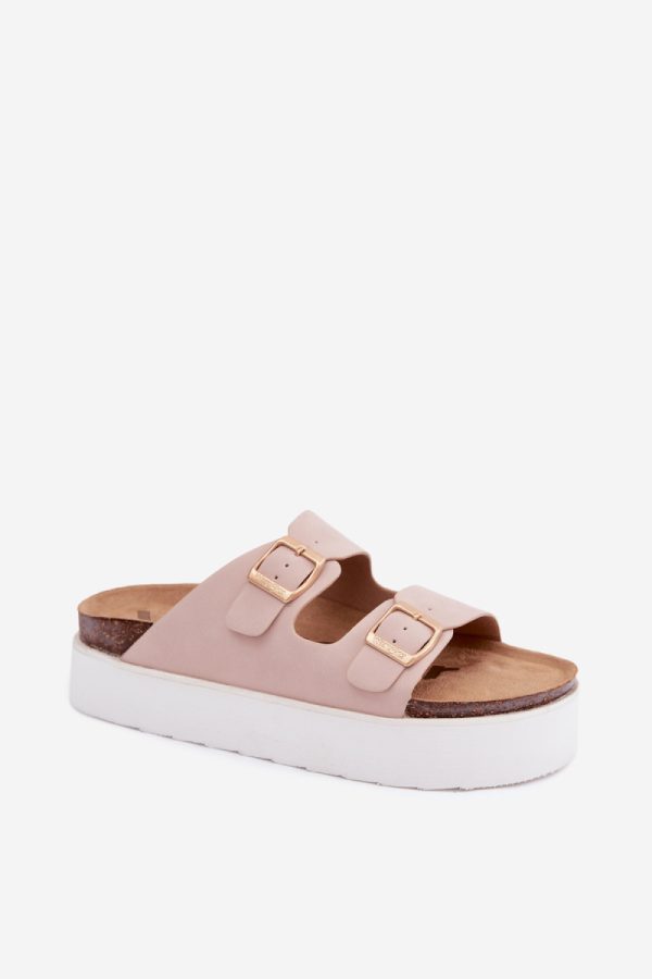 pink Platform sandals model 229728 Step in style