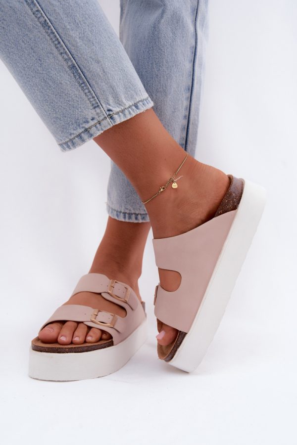 pink Platform sandals model 229728 Step in style