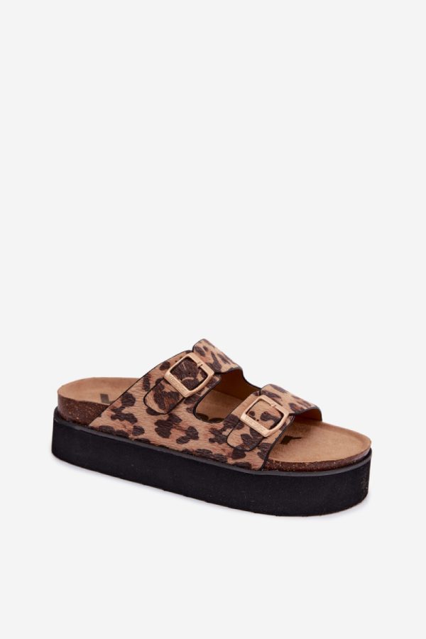 brown Platform sandals model 229729 Step in style