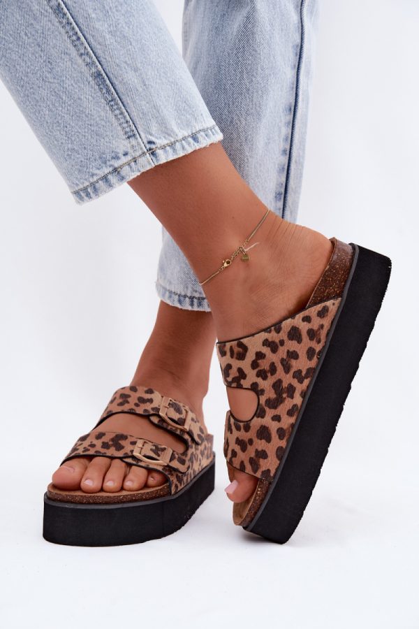brown Platform sandals model 229729 Step in style