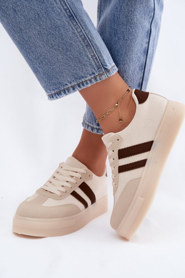 beige Sport Shoes model 229749 Step in style