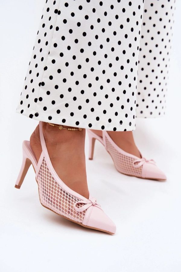 pink Heel sandals model 229707 Step in style