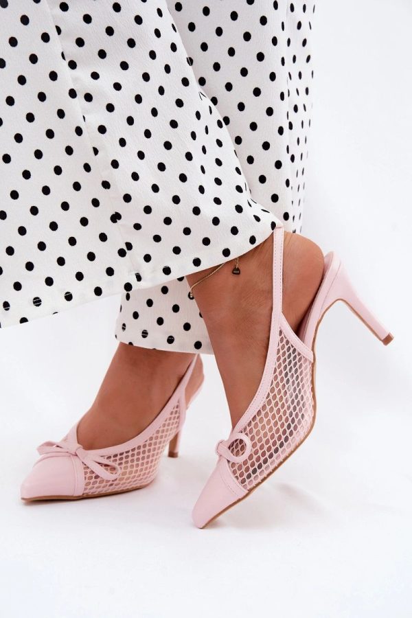 pink Heel sandals model 229707 Step in style