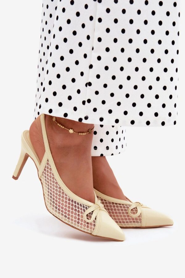 yellow Heel sandals model 229708 Step in style