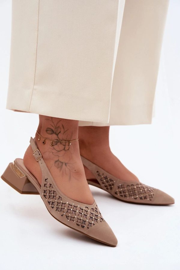 beige Heel sandals model 229717 Step in style