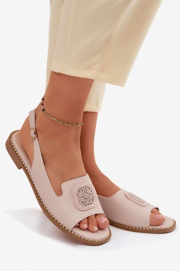 beige Sandals model 229721 Step in style