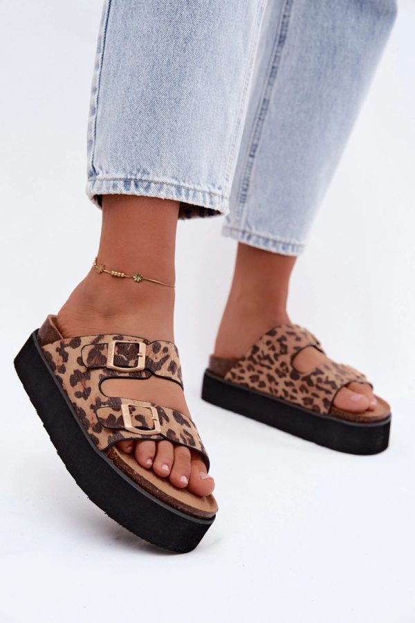 brown Platform sandals model 229729 Step in style