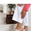 Beige Flip-flops....Fabric, Footbed and Heel Height