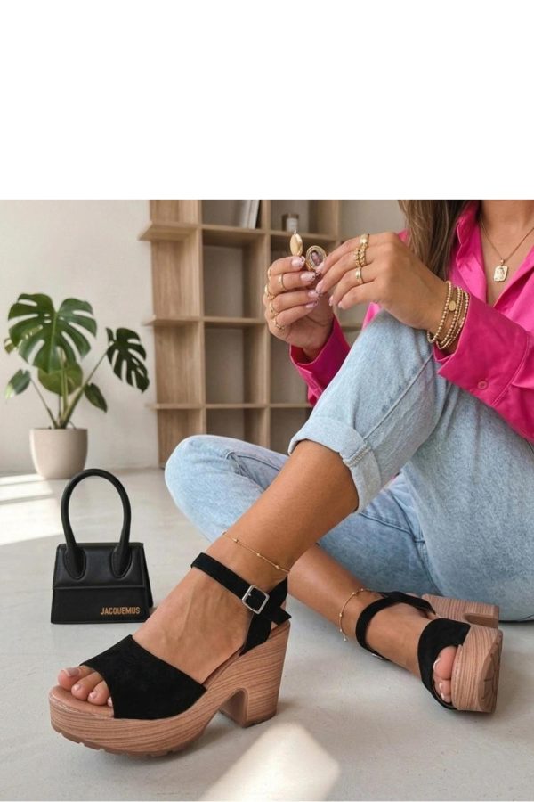 black Heel sandals model 229782 Solea