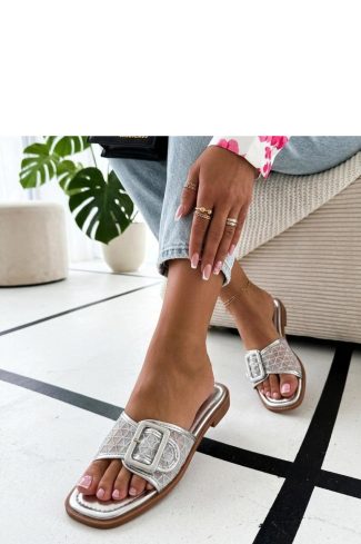 1131328 Grey Flip-flops in Sandals & Flip-Flops For Women with Fabric, Footbed and Heel Height