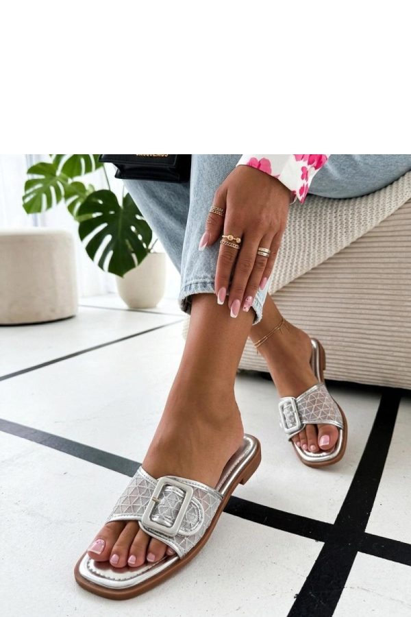 Grey Flip-flops in Sandals & Flip-Flops For Women with Fabric, Footbed and Heel Height