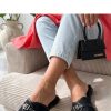 Black Flip-flops...Fabric, Footbed and Heel Height