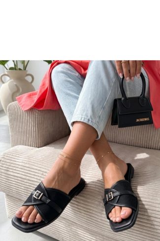 1131346 Black Flip-flops...Fabric, Footbed and Heel Height