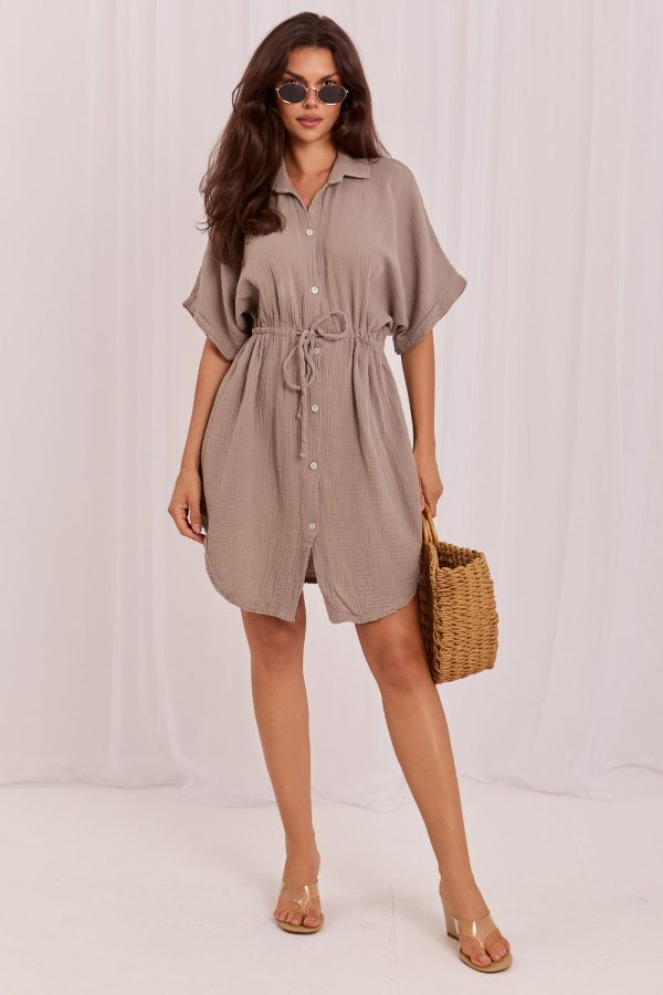 beige Daydress model 229806 Italy Moda