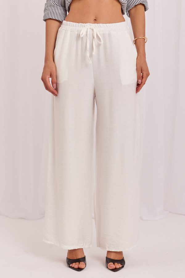 Beige Women Trousers....Viscose