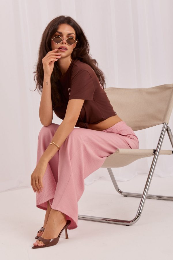 pink Women trousers model 229809 Italy Moda