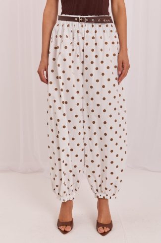 Beige Women Trousers in Pants, Trousers, Shorts with Cotton