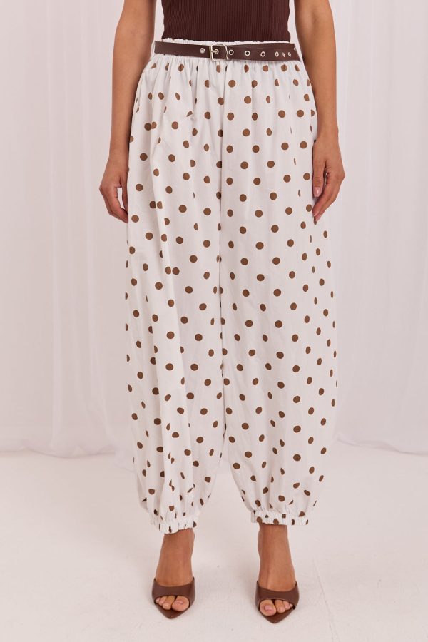 Beige Women Trousers in Pants, Trousers, Shorts with Cotton