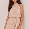 Beige Cocktail Dress in Formal Dresses, Cocktail Dresses with Spandex, Polyester and Viscose