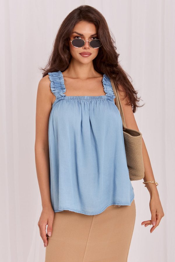blue Top model 229823 Italy Moda