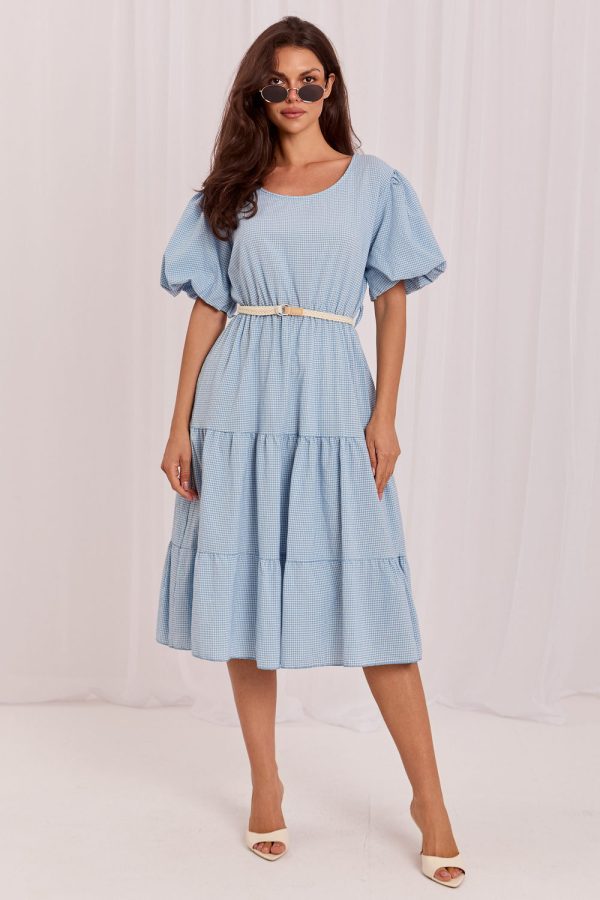 Blue Daydress in Day Dresses with Cotton and Viscose