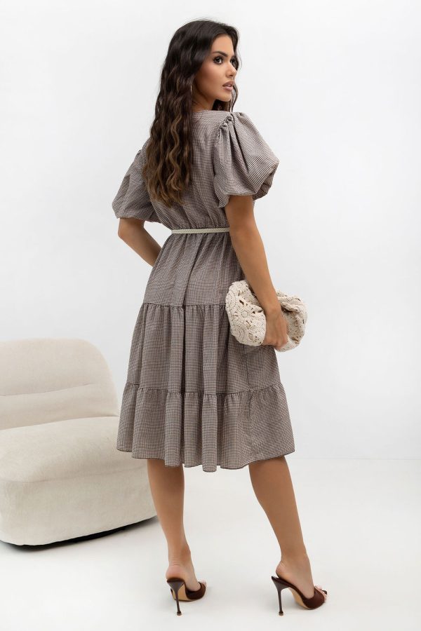 Brown Daydress in Day Dresses with Cotton and Viscose