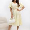 Yellow Daydress in Day Dresses with Cotton and Viscose