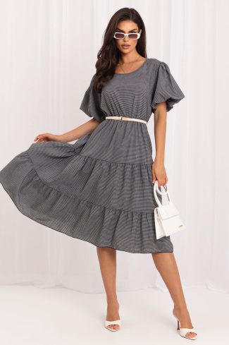 Black Daydress in Day Dresses with Cotton and Viscose