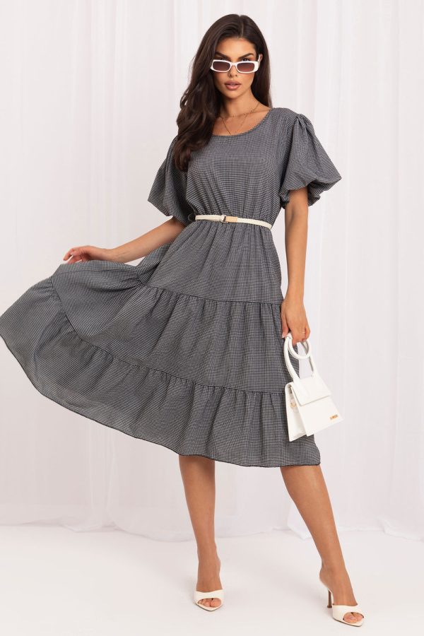 Black Daydress in Day Dresses with Cotton and Viscose