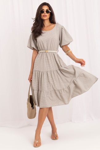 Beige Daydress in Day Dresses with Cotton and Viscose