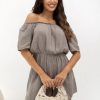 Beige Suit in Playsuits For Women with Cotton