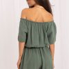 Green Suit in Playsuits For Women with Cotton