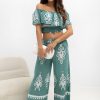 Blue Set in Pants, Trousers, Shorts with Viscose