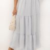 Grey Long Skirt in Skirts with Polyamide and Viscose